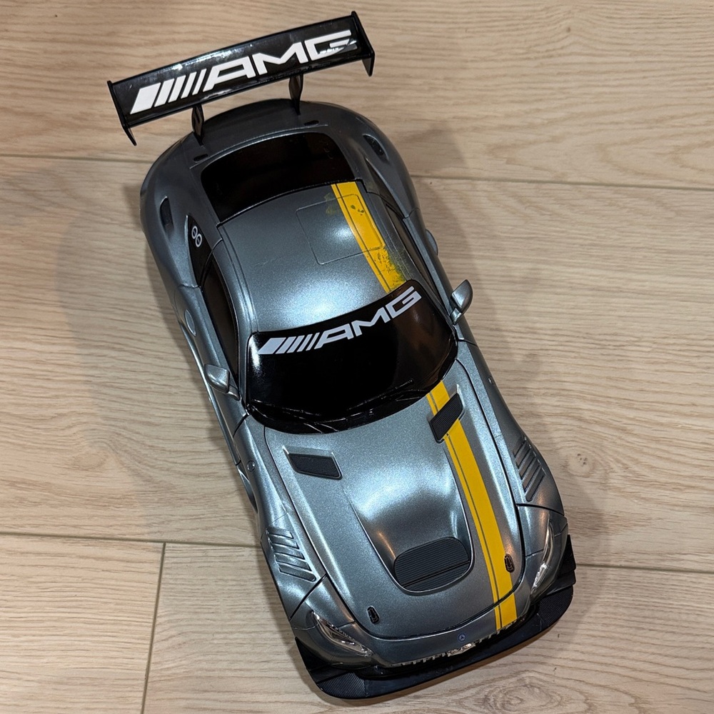 AMG Model Car with Yellow Stripe
